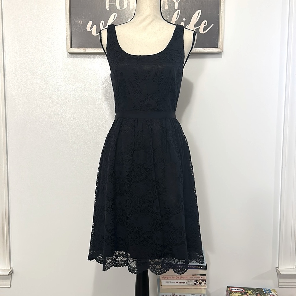 NWOT Banana Republic Navy Lace Dress